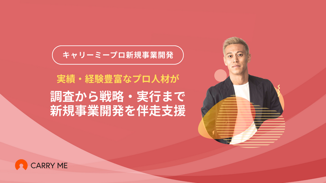 プロ人材による支援サービスのキャリーミーが、新規事業に特化した伴走型支援『キャリーミープロ新規事業開発』をリリース