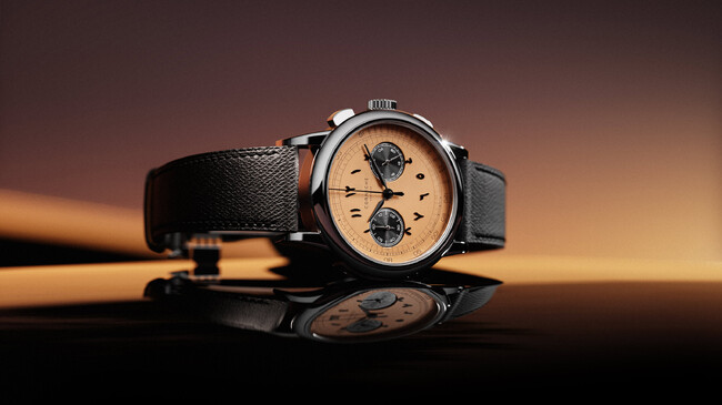 スウェーデン発「CORNICHE」 - 2５０本限定クロノグラフモデルアラビア語数字が際立つサーモンダイヤル「Mirage Chronograph（ミラージュ クロノグラフ）」登場