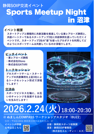 静岡SOIP交流イベント「Sports Meetup Night in 沼津」を開催！