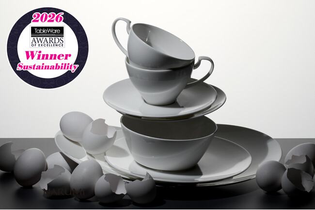 アップサイクルした卵殻をテーブルウェアに活用した取組みが世界最高評価「Tableware International Awards of Excellence 2026」サステナビリティ部門で最優秀賞