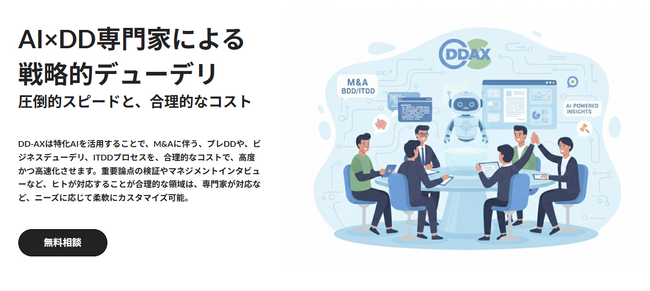 AI×DD専門家がM&Aを加速～戦略的デューデリジェンス支援サービス「DD-AX」提供開始～