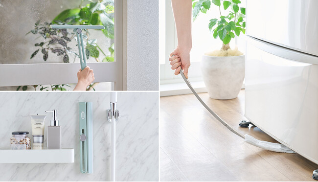 “Toffy”の掃除グッズブランド「CLEAN LIFE with TOFFY」 ラインアップを拡充！「Toffy マグネットスキージー 折りたたみ式」を発売