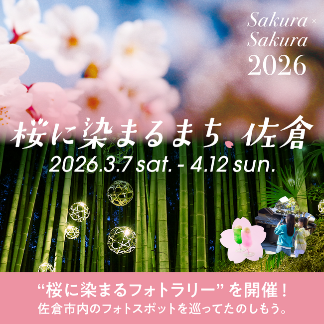 駅が まちが　桜色に染まる「桜に染まるまち、佐倉2026」キャンペーンを実施します！