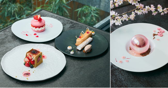 いちごと桜など期間限定春スイーツ4種を2026年3月1日(日)から提供