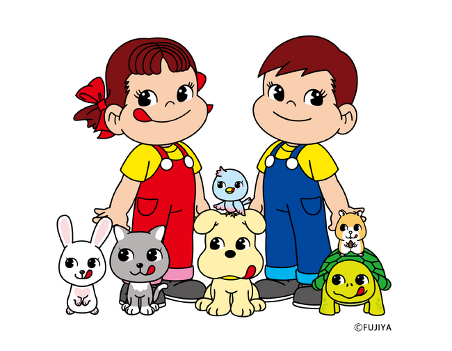 不二家の新キャラクターがお菓子やグッズに！ ペコちゃんポコちゃんとゆかいな仲間たちの商品が続々登場