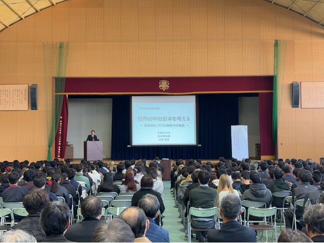 【岐阜高専】岐阜県知事 江崎禎英 氏による講演会を開催