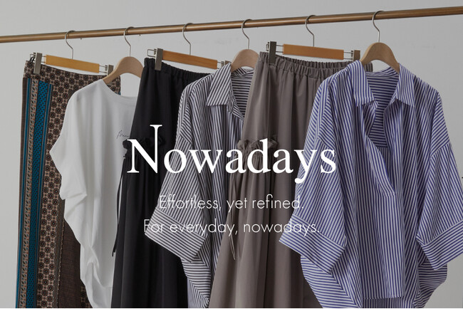 【NEW BRAND】MEN’S BIGIアウトレットに、レディースブランド「Nowadays（ナウアデイズ）」が誕生