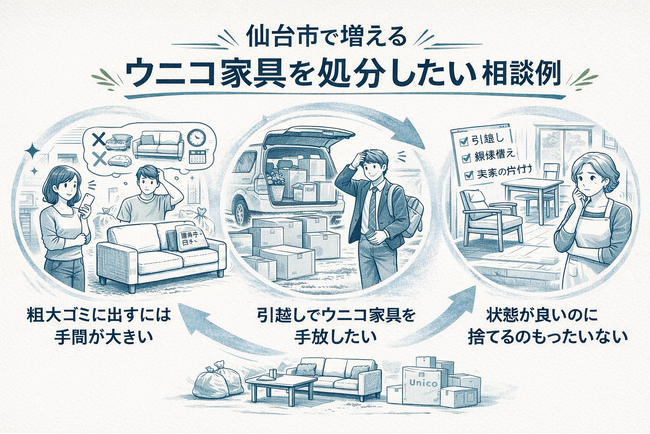 出張買取はなまる仙台店、unico（ウニコ）家具の買取強化キャンペーンを開始｜「状態良好品は3,000円以上保証」で仙台エリアの売却ニーズに対応