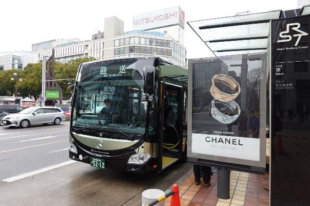 名古屋市 新たな路面公共交通システム「SRT」にバスロケーションシステム提供及びサイネージ向けコンテンツ制作を担当