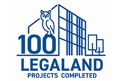 デザイナーズ賃貸マンション『LEGALAND』の竣工100棟達成記念ロゴを制定～１棟１棟の「挑戦」が「信頼」へ～