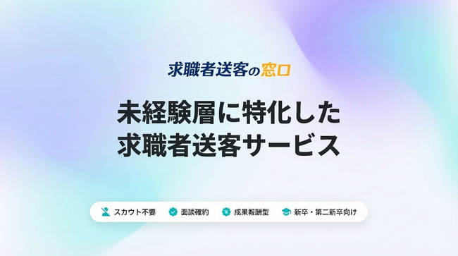 【人材紹介会社向け】“面談確約”送客で、集客～日程調整の工数をゼロに /「求職者送客の窓口　新卒・第二新卒」正式リリース