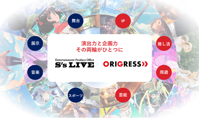 IPイベント総合プロデュースのシーズ・ライブがオリグレスグループに参画。企画から演出まで一気通貫の体制を確立