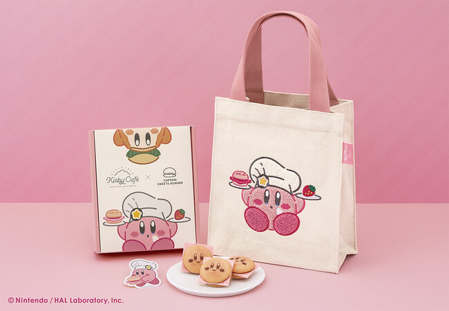 ふわふわ刺繡のカービィがかわいい！トートバッグセットが期間限定で再登場【カービィカフェ×キャプテンスイーツバーガー】