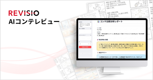 REVISIO、テレビCM企画段階から注視を予測・評価する 「AIコンテレビュー」の提供を開始