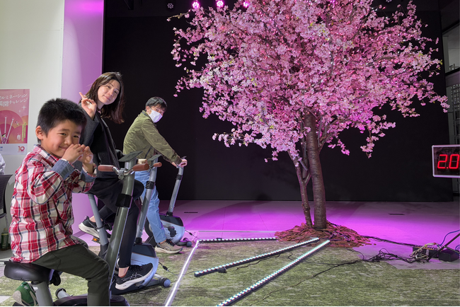 【開催レポート】渋谷で、自転車をこいで4mの桜が満開に！