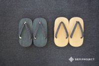 音で、風景を変える履物「インディゴ染 ねずこ下駄　茶綿デニム鼻緒」　2026年2月下旬より受注開始