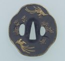 3. 桜花山鵲図鐔