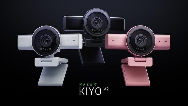 RAZER KIYO V2: AI搭載4Kモデルに、QUARTZおよびWHITEの新色が登場。【Razerグローバル本社発表メディアアラート日本語抄訳】