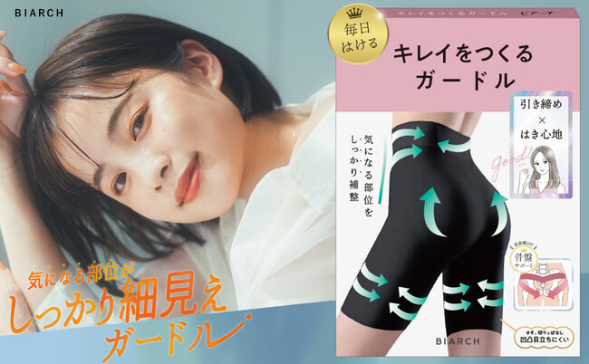 女性の日常生活に寄り添う【補整効果】×【はき心地】「きれいをつくる骨盤ガードル」を新発売