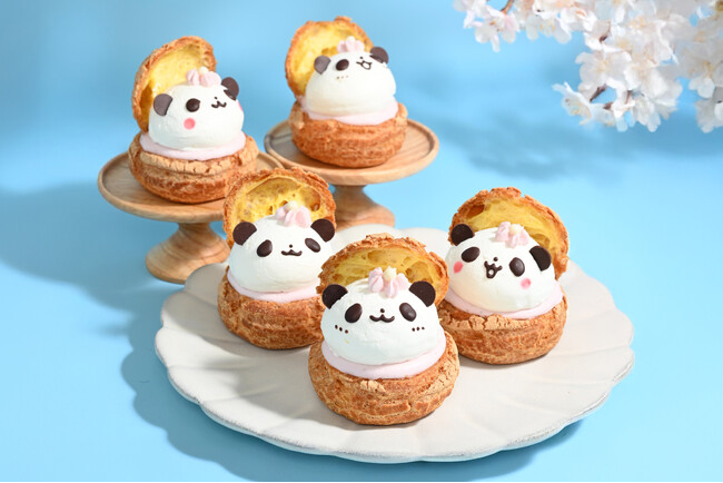 【椿屋珈琲・ダッキーダック】大人気の「パンダシュークリーム」に春到来！