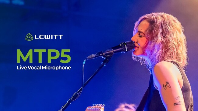 ダイナミックマイクの新機軸 LEWITT MTP 5 Live Vocal Microphoneが発売