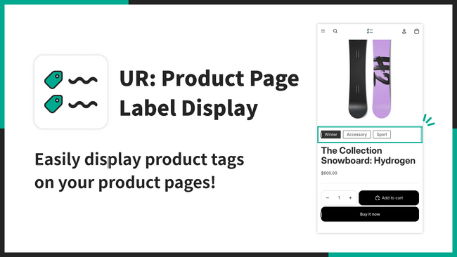 【海外向け】EC アプリ「UR: Product Page Label Display」を株式会社 UnReact がリリース