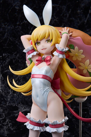 『〈物語〉シリーズ』より、「忍野忍」がオリジナルの白バニー衣装でフィギュア化。あみあみにて予約受付中。