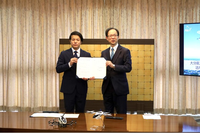 AirX、大分県と「空飛ぶクルマの社会実装に向けた包括連携協定」を締結