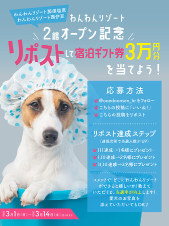 「いいふろギフト券」3万円分が最大6名様に当たる！3月1日Instagram ＆ X プレゼントキャンペーンがスタート！