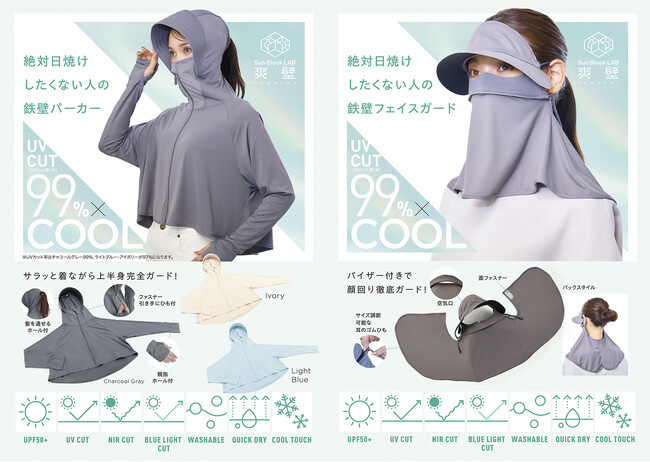 絶対日焼けしたくない人へ。夏をブロックする「サンブロックラボ 爽壁」シリーズから3アイテム登場！3月2日（月）より発売