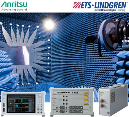 アンリツの無線通信試験装置、CTIA認証取得のETS-Lindgren社製5Gミリ波（FR2）OTA試験システムに採用