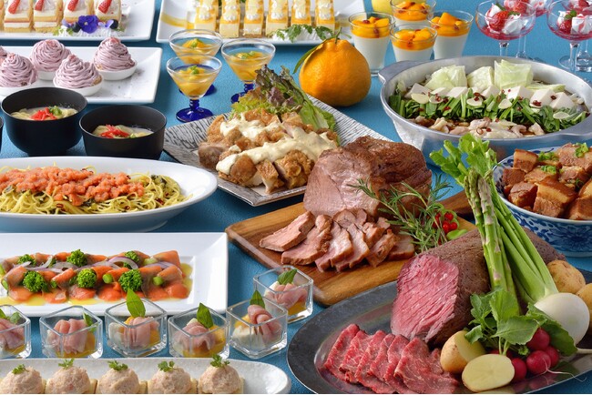 【横浜桜木町ワシントンホテルDINING＆BAR「BAYSIDE」】旅気分で味わう「春のランチビュッフェ～九州・沖縄めぐり～」開催～　イチゴのスイーツが並ぶ「春休みスペシャルランチビュッフェ」も開催～