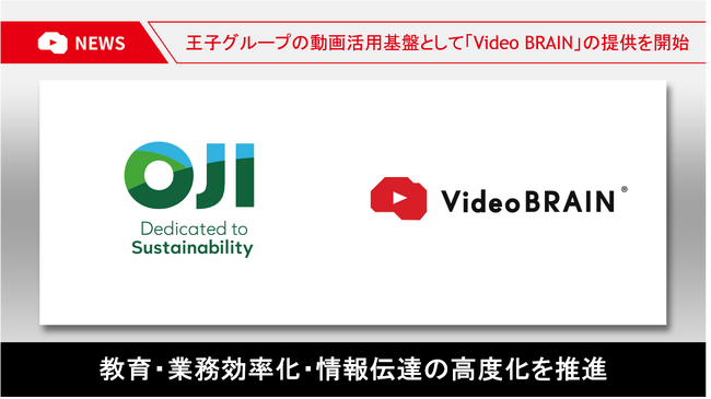 オープンエイト、王子グループにおける動画活用基盤として 「Video BRAIN」の提供を開始