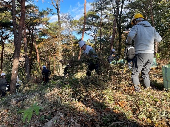 ＜2009年から続く環境保全活動の一環として＞　静岡県立森林公園でのアカマツ林再生活動を実施