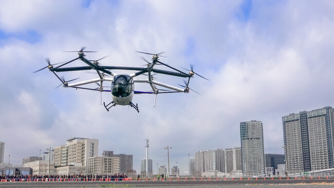 東京都「空飛ぶクルマを活用したサービスのビジネスモデル構築に関するプロジェクト」国内初の空飛ぶクルマの実運用を想定した飛行実証を実施
