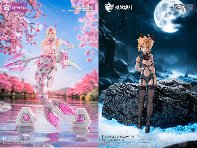 海外限定モデルが日本初上陸！美少女プラモデル「FANTASY GIRLS」シリーズより桜色の人魚姫と漆黒の狼が登場！