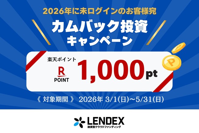 【楽天ポイントがもらえる】カムバックキャンペーン開催のお知らせ