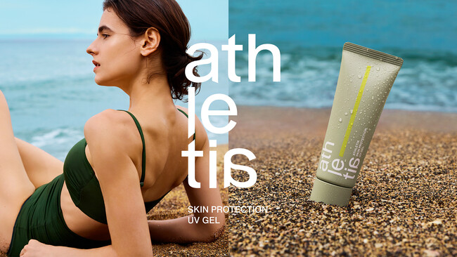 athletia最高レベル*の全身用UVケアが登場。SPF50+／PA++++/UV耐水性★★かつ自然由来指数88％*1の強力シールド*3。