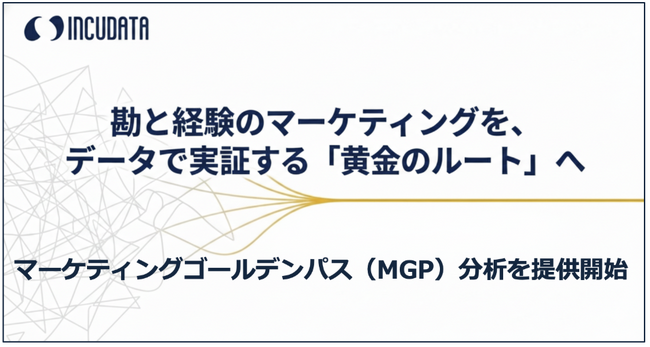 インキュデータ、顧客体験を数値で可視化しROIを最大化する「マーケティングゴールデンパス（MGP）分析」を提供開始