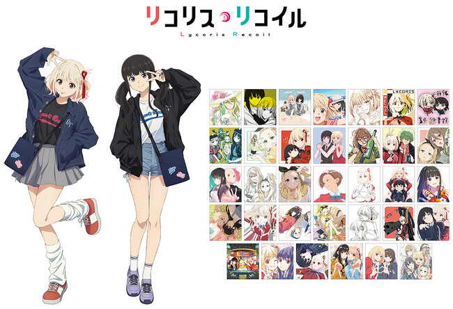 千束＆たきなとお揃いのジャケットやパーカーが買える!!　アニメ『リコリス・リコイル』から描き下ろしイラストを使用した新商品や34種のTシャツなど、新作アパレルが3月6日発売！