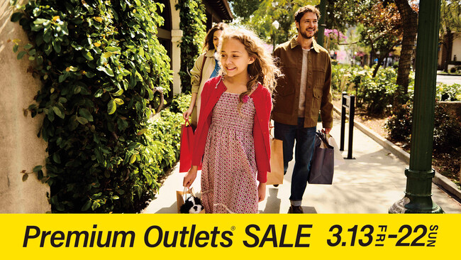 最大80％OFF　春物や新生活アイテムがお得に揃う「PREMIUM OUTLETS(R) SALE」開催