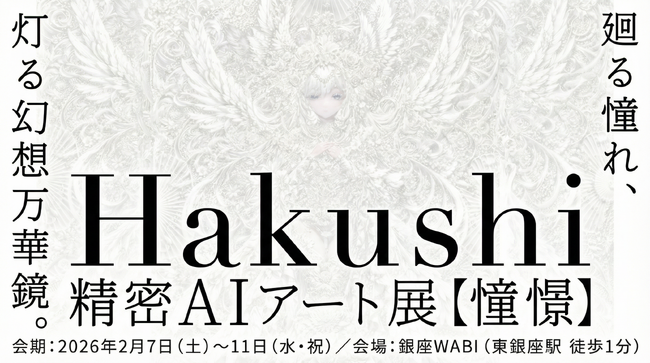 最長滞在7.5時間、離れられない没入空間。SHIFT AI協賛、精密AIアートクリエイター・Hakushi氏の初個展「精密AIアート展【憧憬】」が閉幕。