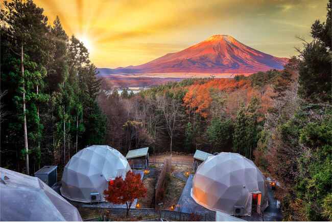 【山中湖の絶景グランピング「LE NIDO」】富士山を望むプライベート空間をより身近に。U30割引・グループ1名無料・ファミリー応援など、春の宿泊プランを順次販売開始！