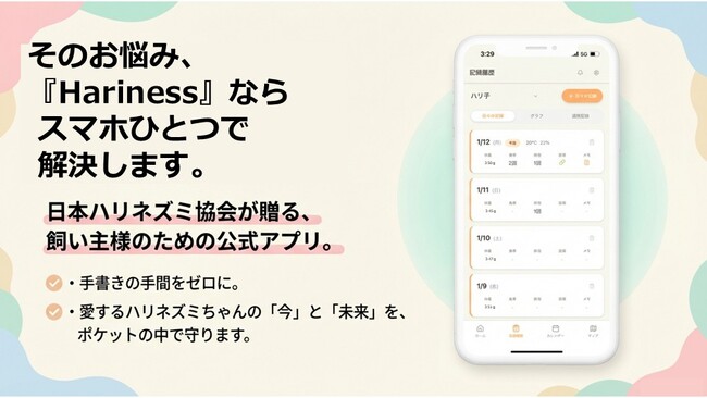 ＼ハリネズミ健康アプリ『Hariness』リリース！ ／