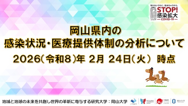 【岡山大学】岡山県内の感染状況・医療提供体制の分析について（2026年2月24日現在）