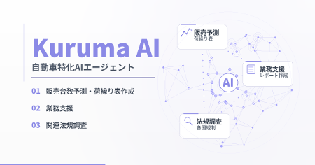 自動車業界特化のAIエージェント『Kuruma AI』を提供開始
