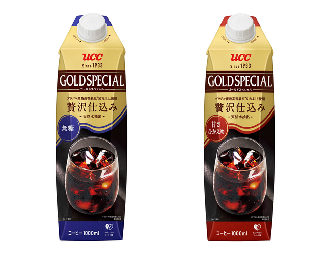26年連続売上No.1※1のレギュラーコーヒーブランド『UCC ゴールドスペシャル』の紙パックコーヒー（飲料）2品を、3月9日にリニューアル発売
