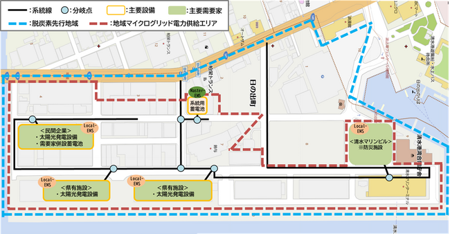 清水港 日の出地域マイクログリッド発動試験の実施について