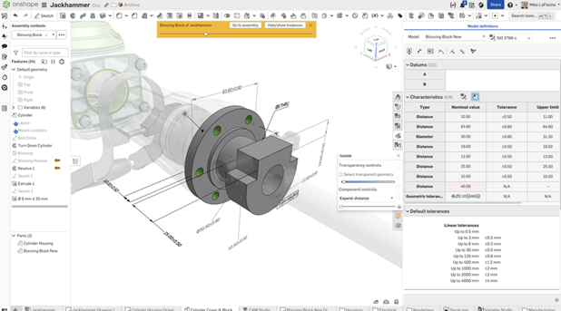 PTC、Onshapeにクラウドネイティブのモデルベース定義（MBD）機能を新たに搭載