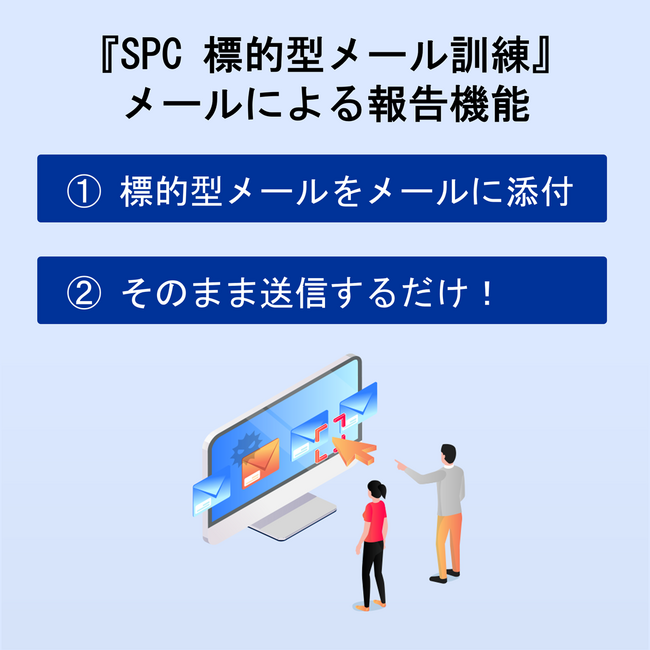 『SPC 標的型メール訓練』、迅速な初動対応と報告率向上を支援するメールによる報告機能を提供開始